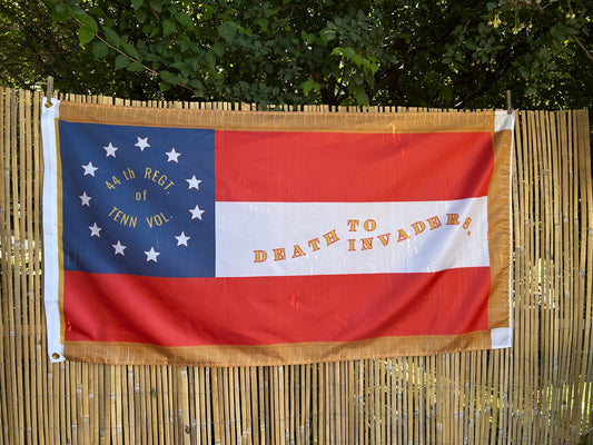 "Death to Invaders" 44th Tennessee 1st National House Flag