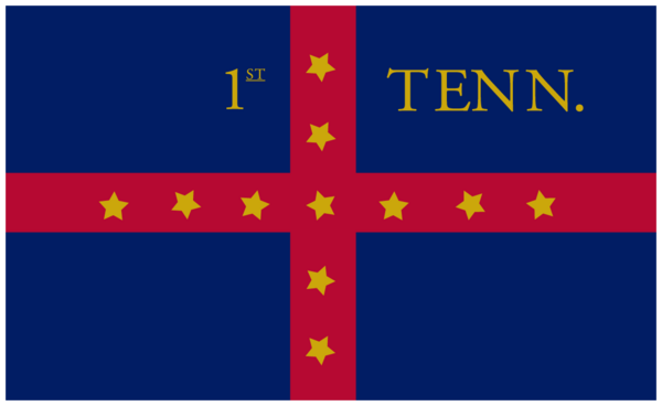 1st Tennessee Regiment  Flag Stickers/Magnet