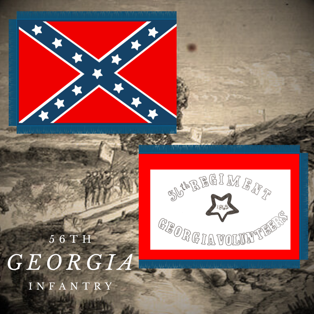 56th Georgia Flag Stickers