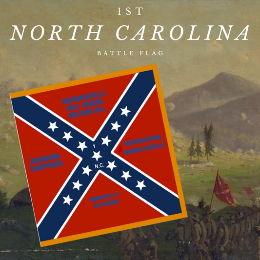 1st North Carolina Infantry Battle Flag Sticker