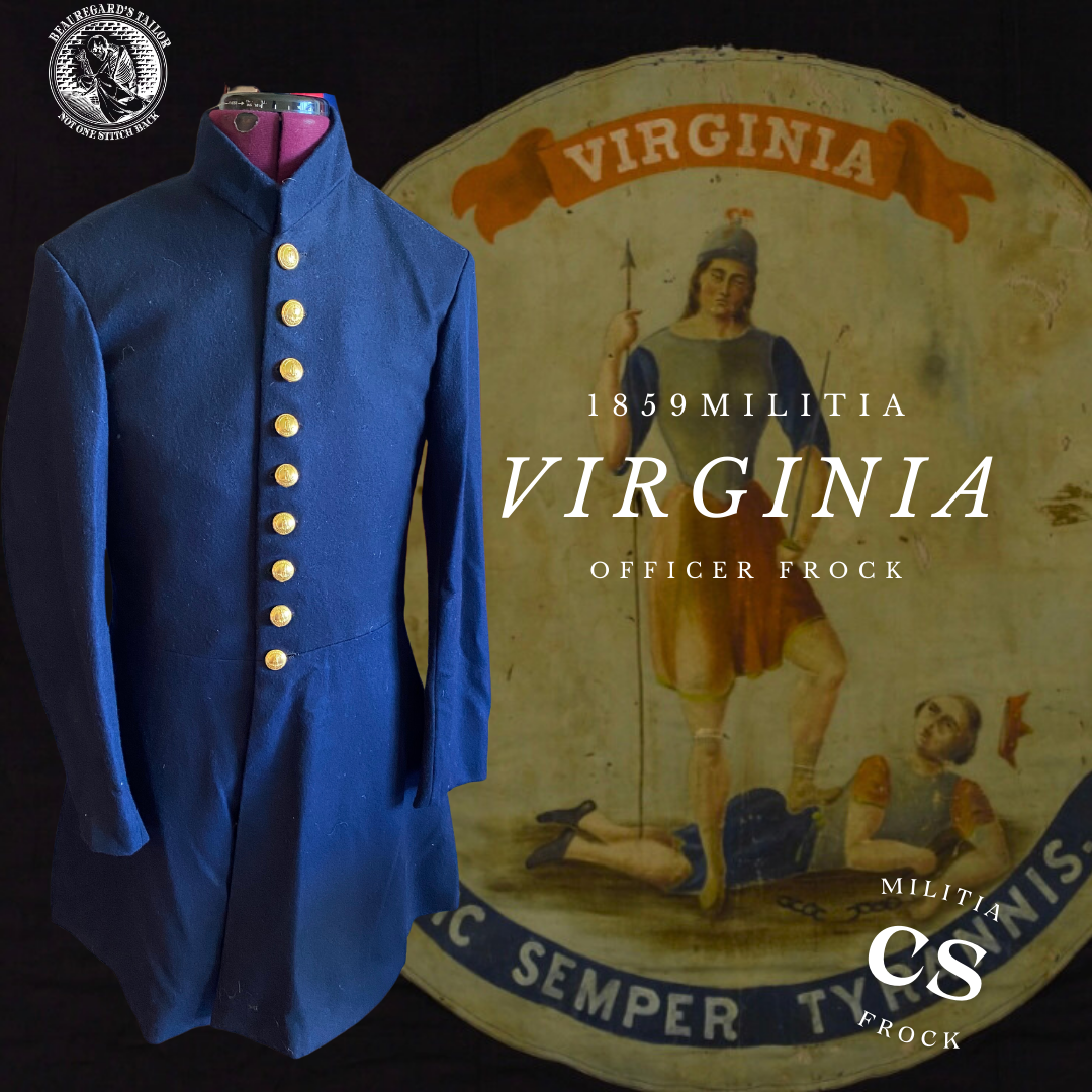 Virginia State Militia Officer Uniform 1859