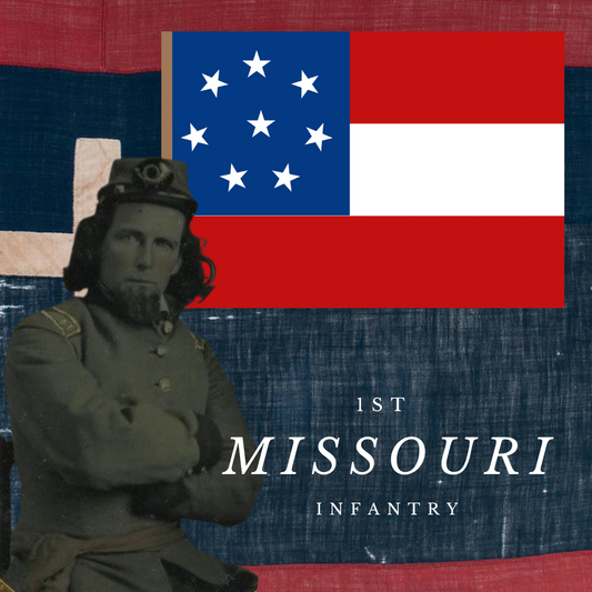 1st Missouri Infantry 1st National Flag Stickers/Magnets