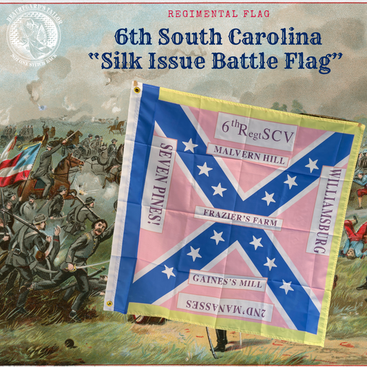 6th South Carolina "Silk Issue" Pink House Flag Closeout