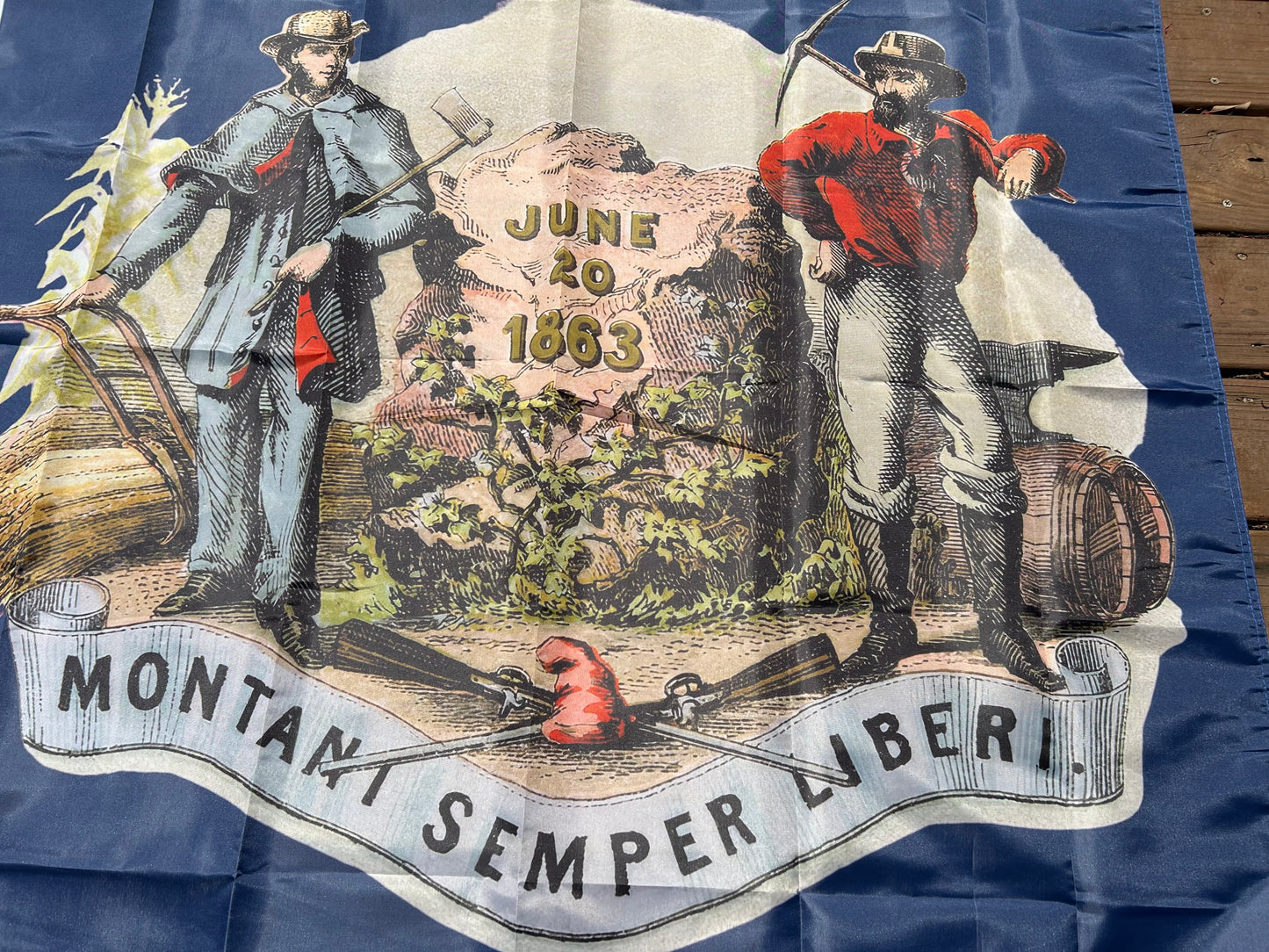 West Virginia Coat of Arms Flag