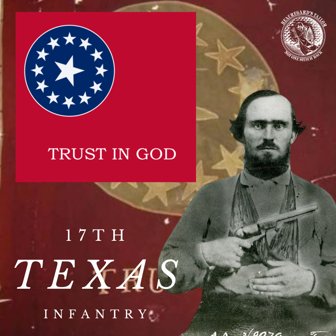 17th Texas Infantry Flag "Trust in God" Stickers / Magnet