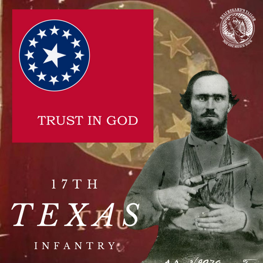 17th Texas Infantry Flag "Trust in God" Stickers / Magnet