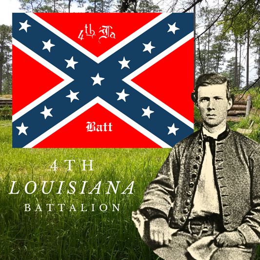 4th Louisiana Battalion Flag Stickers