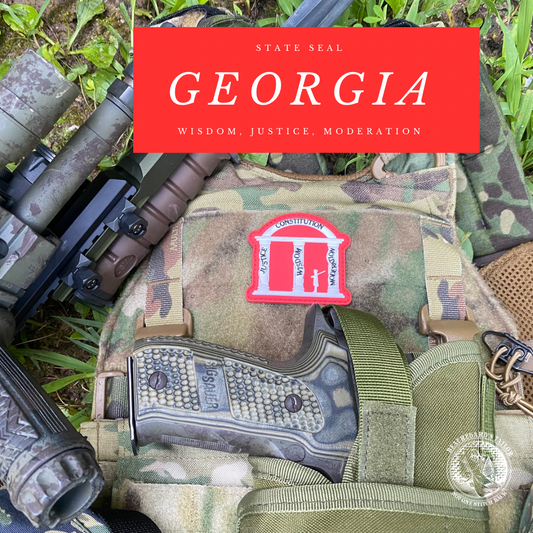 Georgia State Seal "Empire of the South" PVC Morale Patch