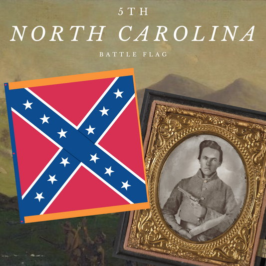 5th North Carolina Regimental Flag Sticker