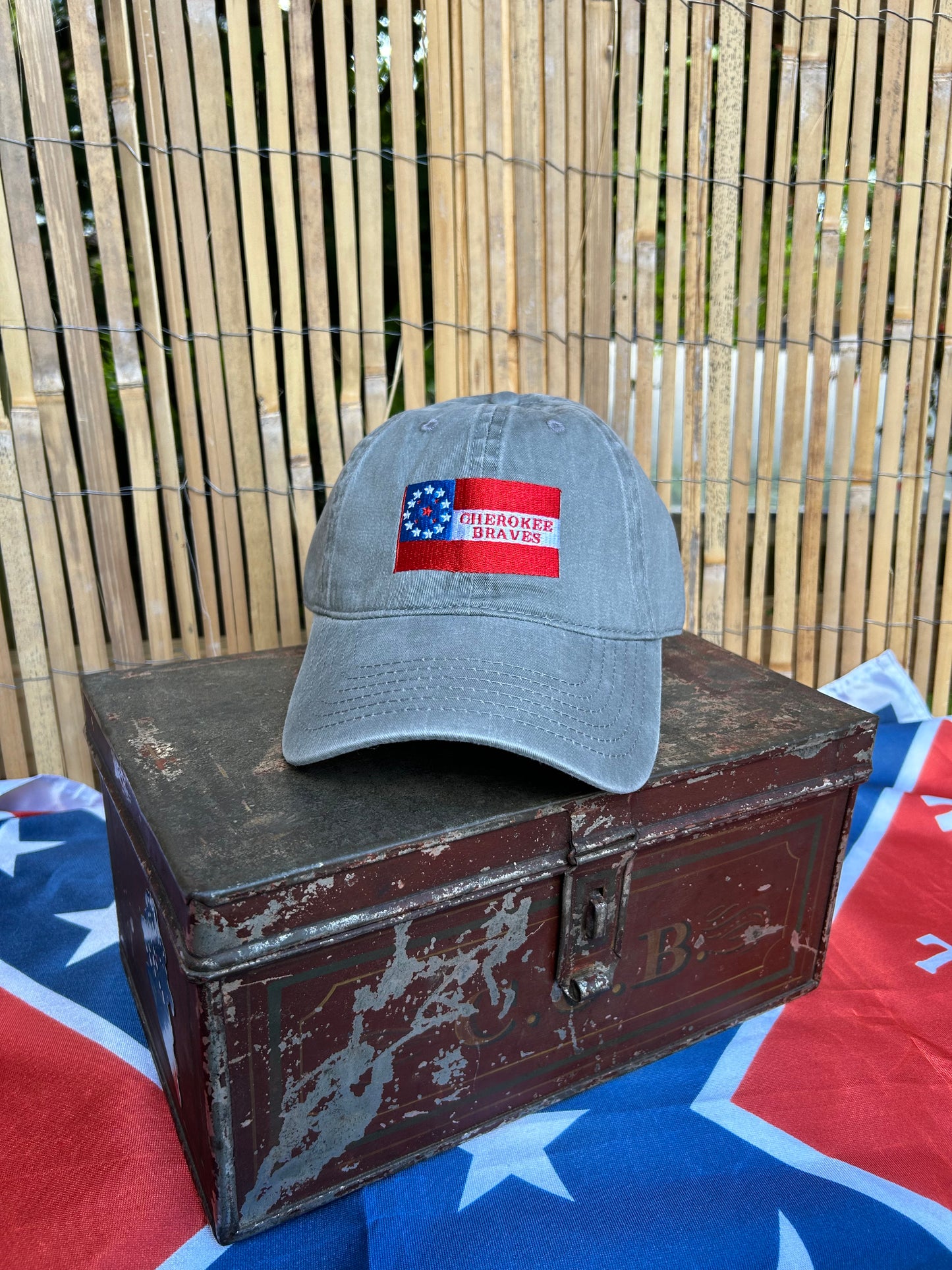 Cherokee Braves - 1st Cherokee Mounted Rifles Flag Cap