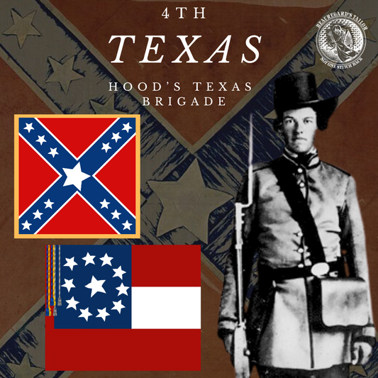 4th Texas Infantry Flags Stickers