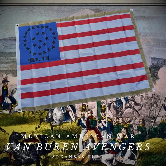 Van Buren Avengers of Crawford County, Company F of the Arkansas Mounted Gunmen Flag