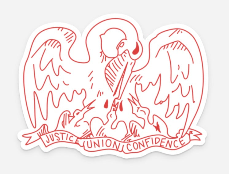 Louisiana Pelican Stickers/Magnets