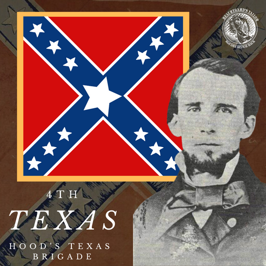 4th Texas Infantry Flag Sticker