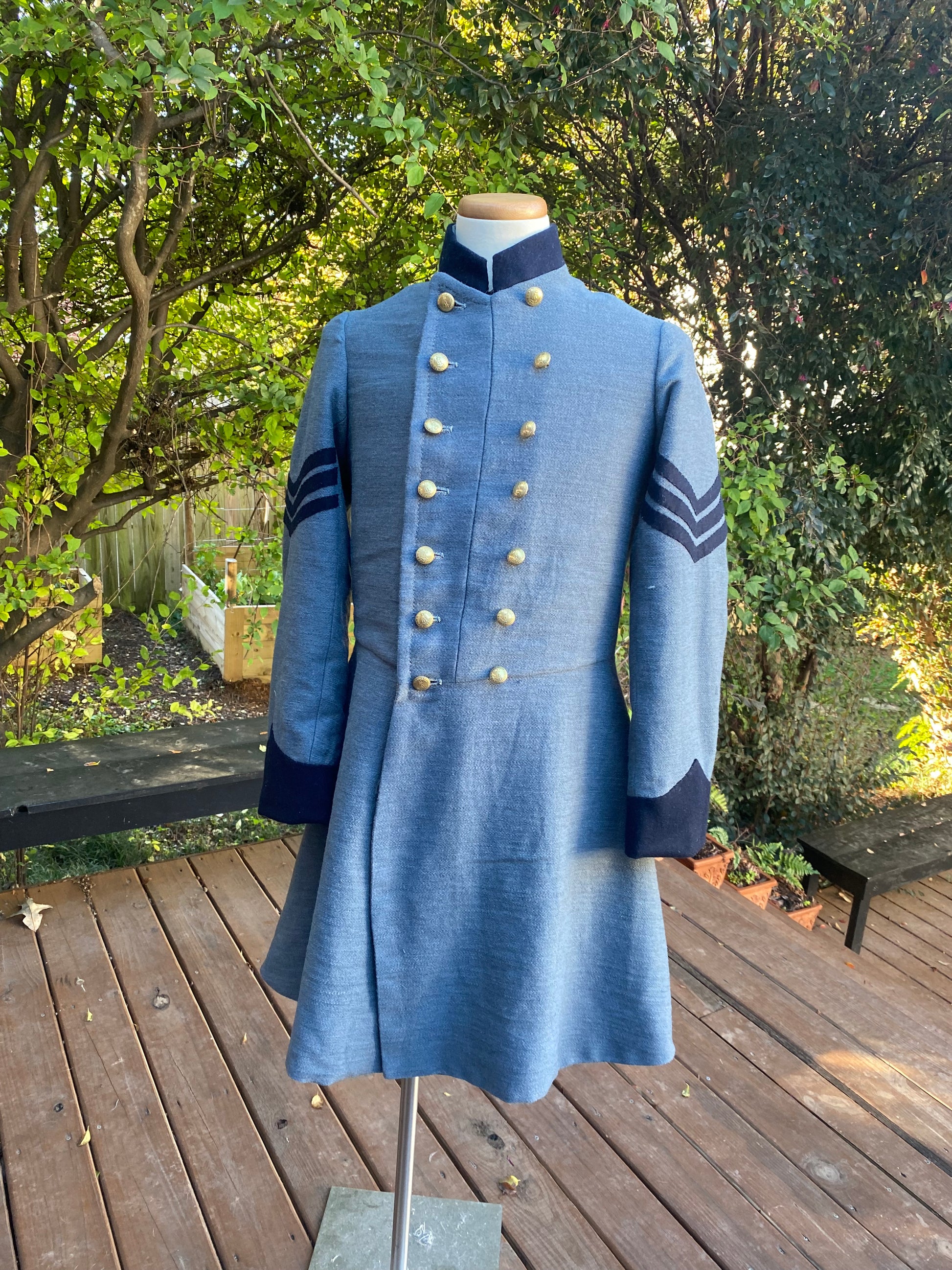 Frock Coat Green Coats Revolutionary War Double-Breasted