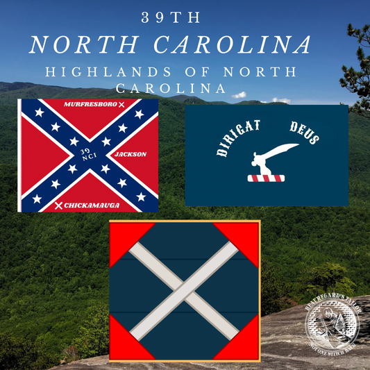39th North Carolina Flag "Highland Grays" Sticker Collection