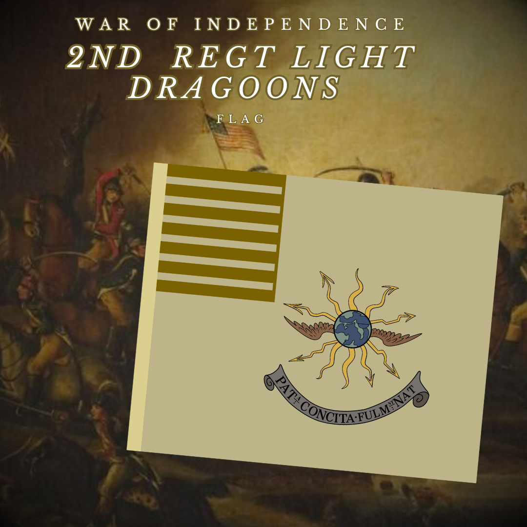 2nd Continental Light Dragoons Guidon Stickers/Magnet