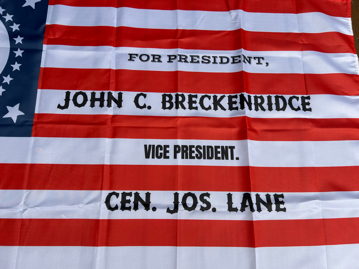 John C. Breckinridge 1860 Campaign Flag