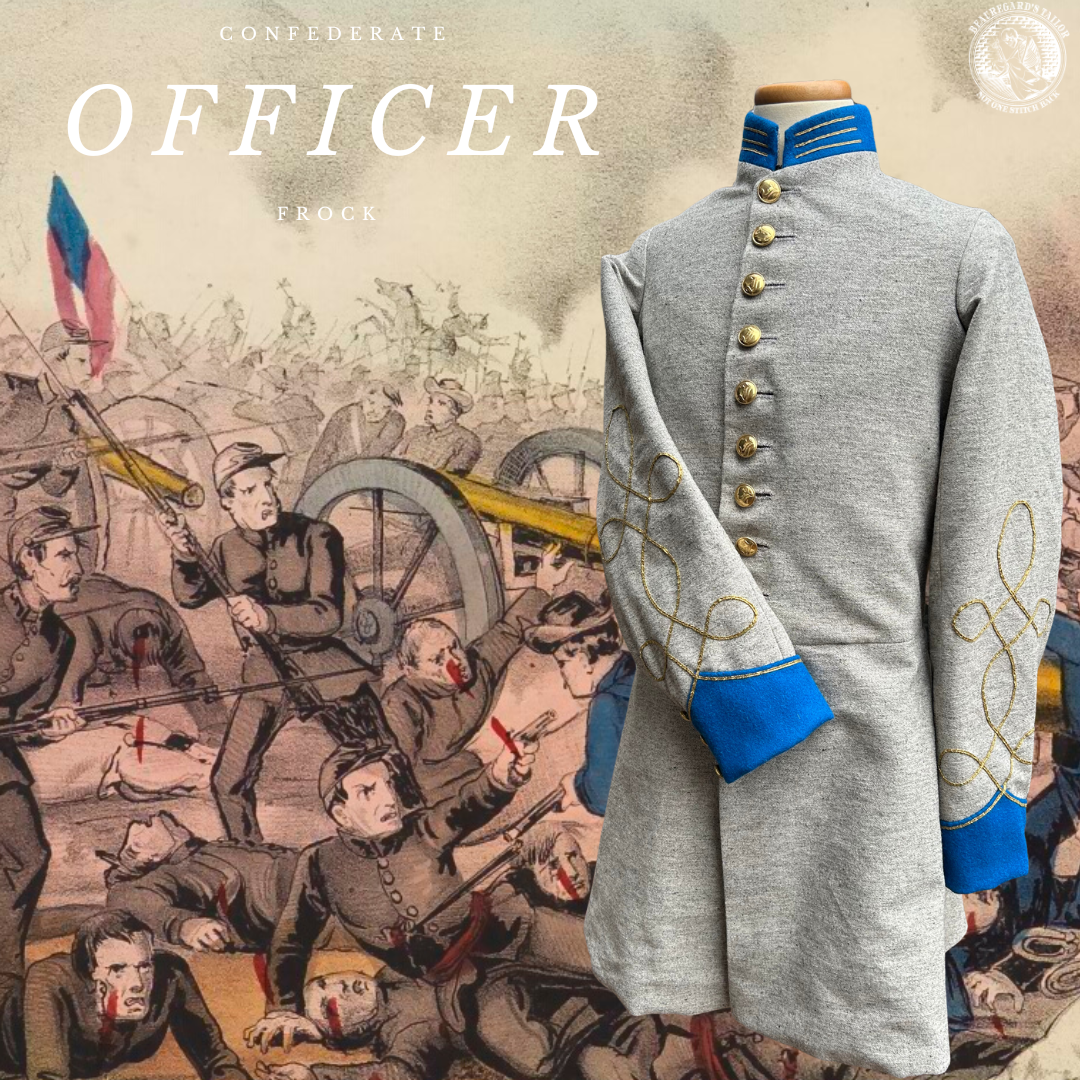 Confederate Officer Frock Coat - Single Breasted