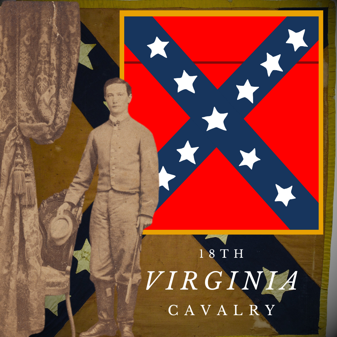 18th Virginia Cavalry Flag Stickers/Magnets