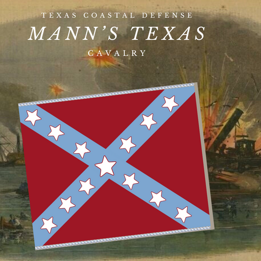 Mann's Texas Cavalry Flag Stickers/Magnet