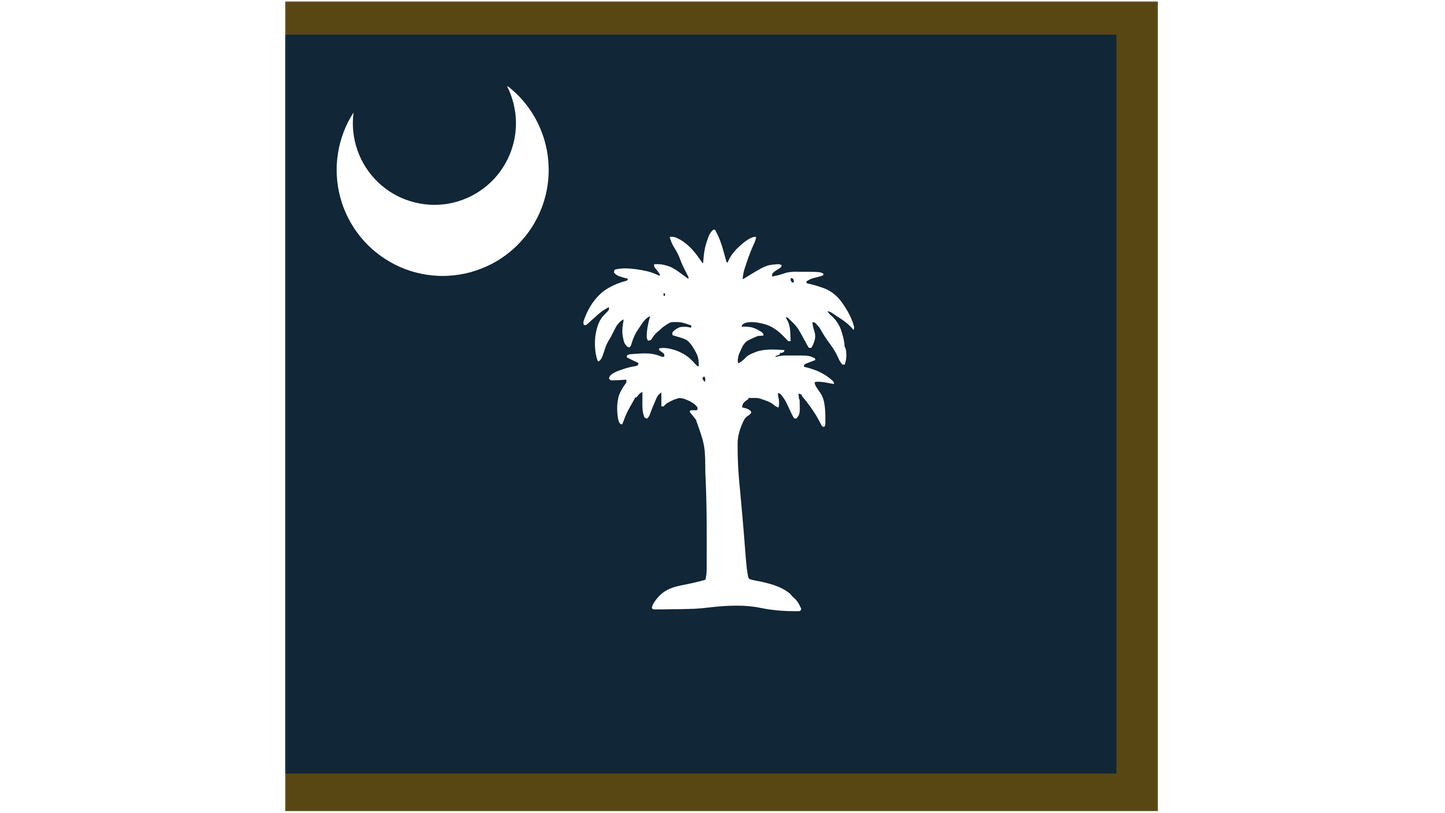 "We strike for our homes" - Company D  - 4th South Carolina Flag Stickers/Magnet