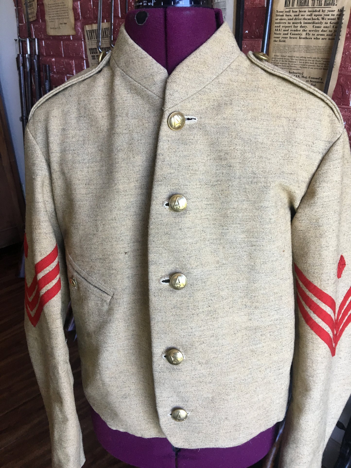 Untrimmed Commutation Jacket (Outside Pocket) 1861-1865