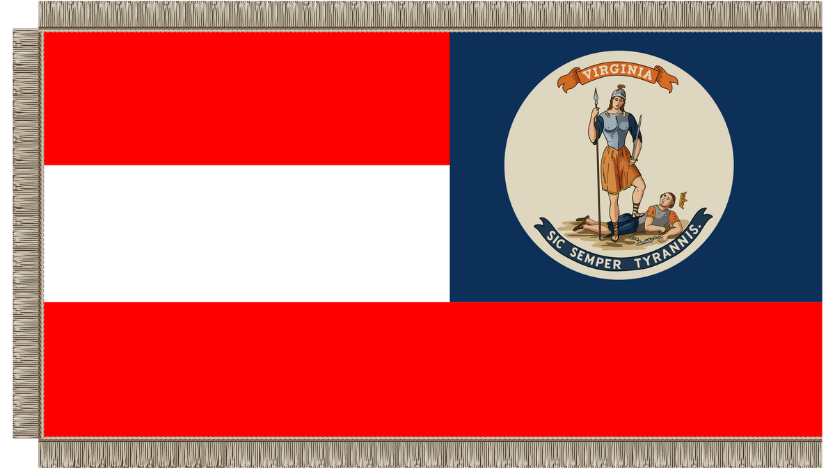 Tenth State Flag 10th Virginia Infantry 1st National Flag – Beauregard's Tailor