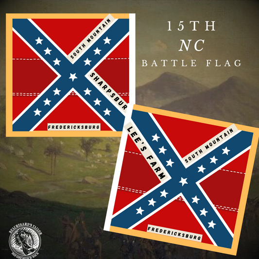 15th North Carolina Regimental Flag Stickers