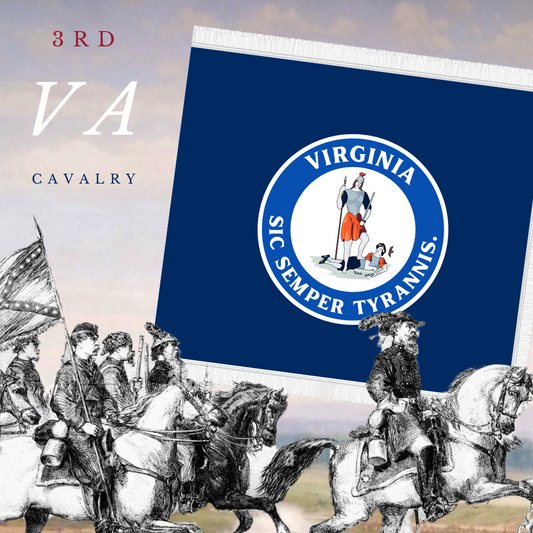 3rd Virginia Cavalry Flag Stickers/Magnets