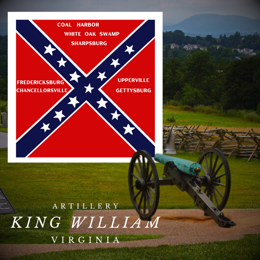 King William Artillery Flag Stickers