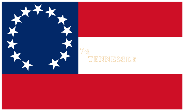 7th Tennessee Infantry Flag Stickers/Magnets