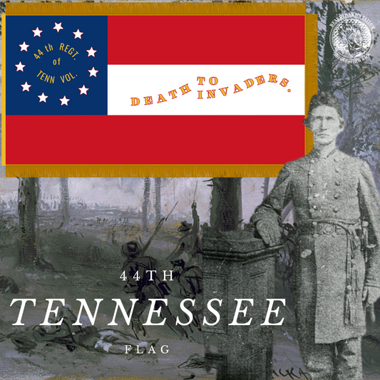 "Death to Invaders" 44th Tennessee Infantry 1st National Flag Stickers