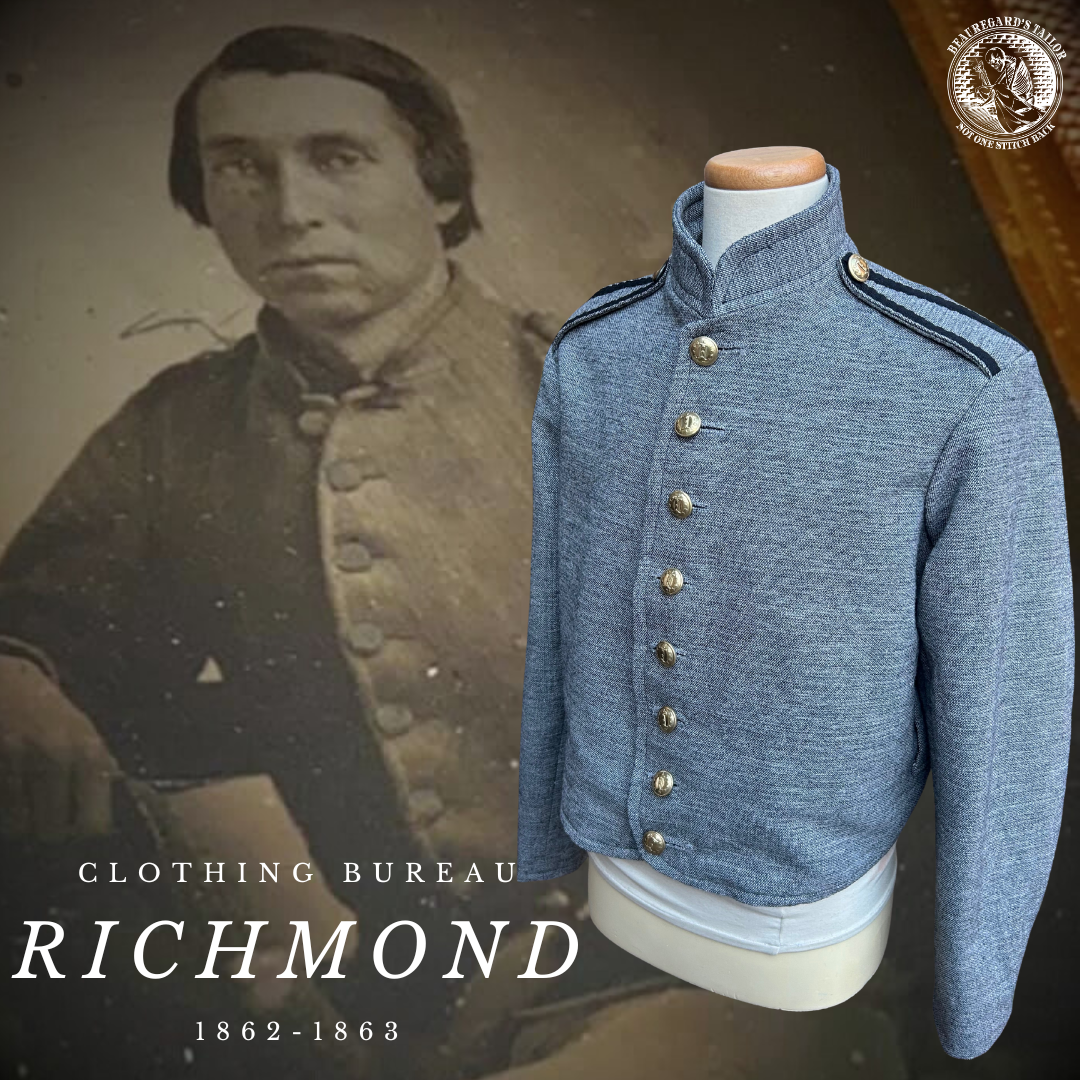 Richmond Clothing Bureau Jacket 1863 Transitional Variant