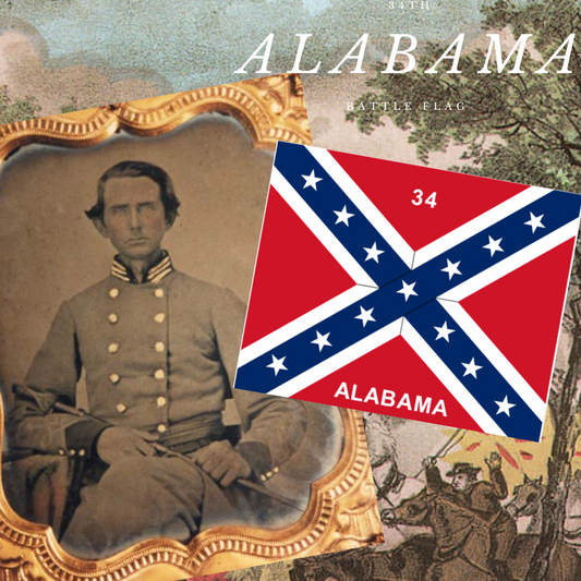 34th Alabama Regimental Colors Stickers