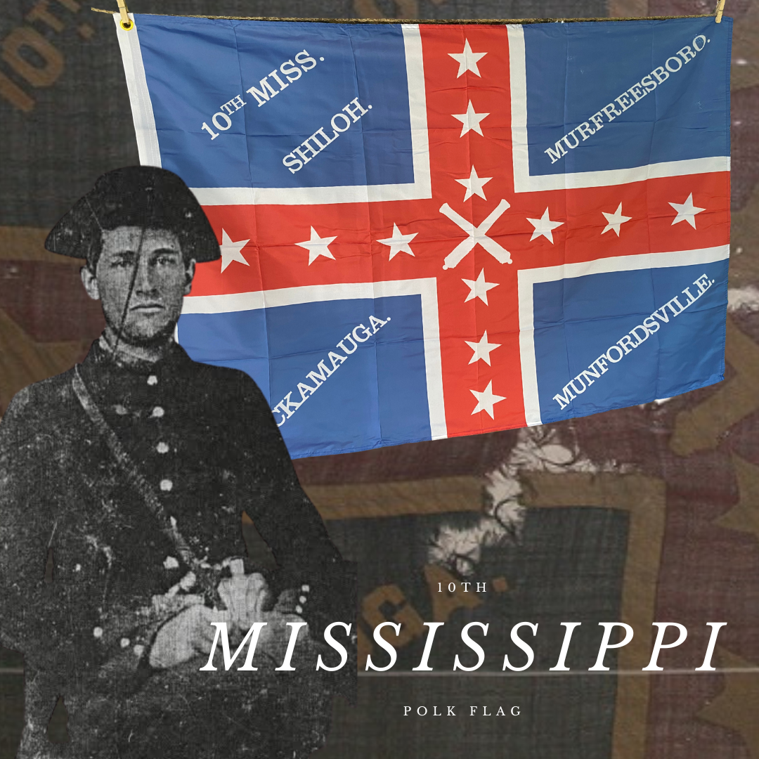 10th Mississippi Polk's Corps House Flag