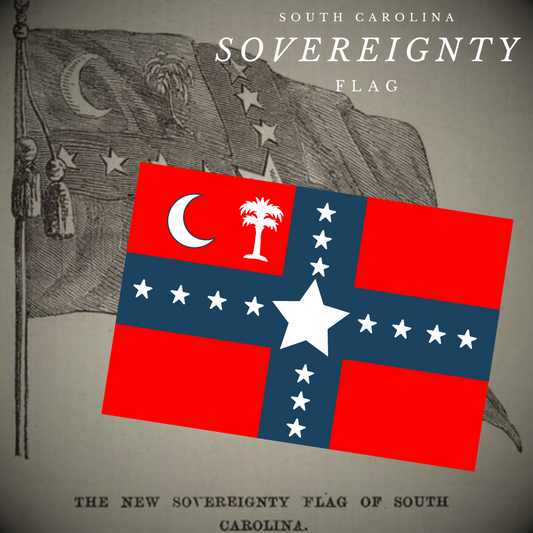 South Carolina Sovereignty Flag Stickers/Magnet