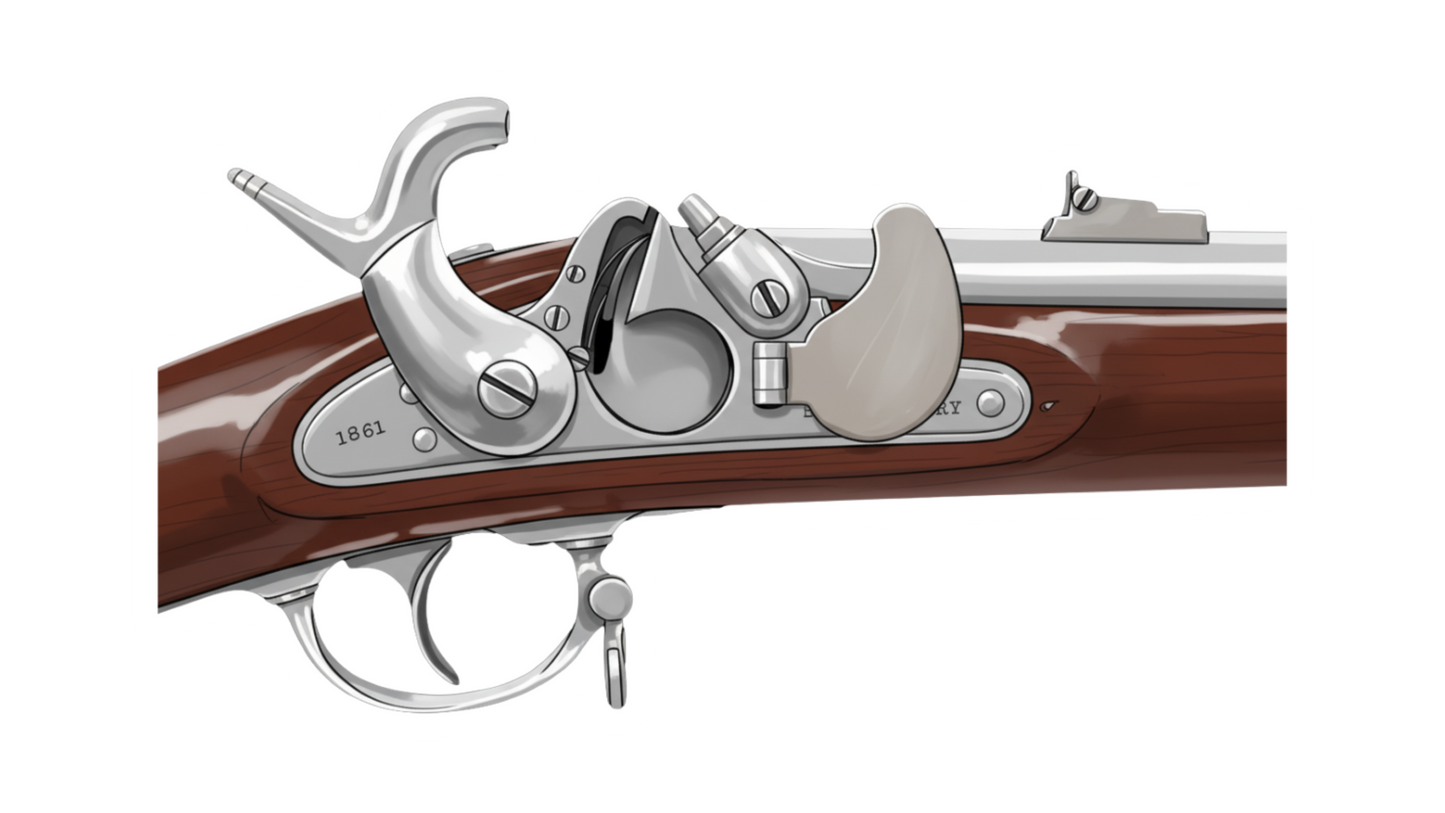 M1855 Springfield Rifle Musket Stickers/Magnet