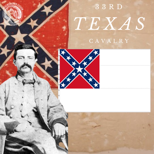 33rd Texas Cavalry 2nd National Flag Stickers/Magnets