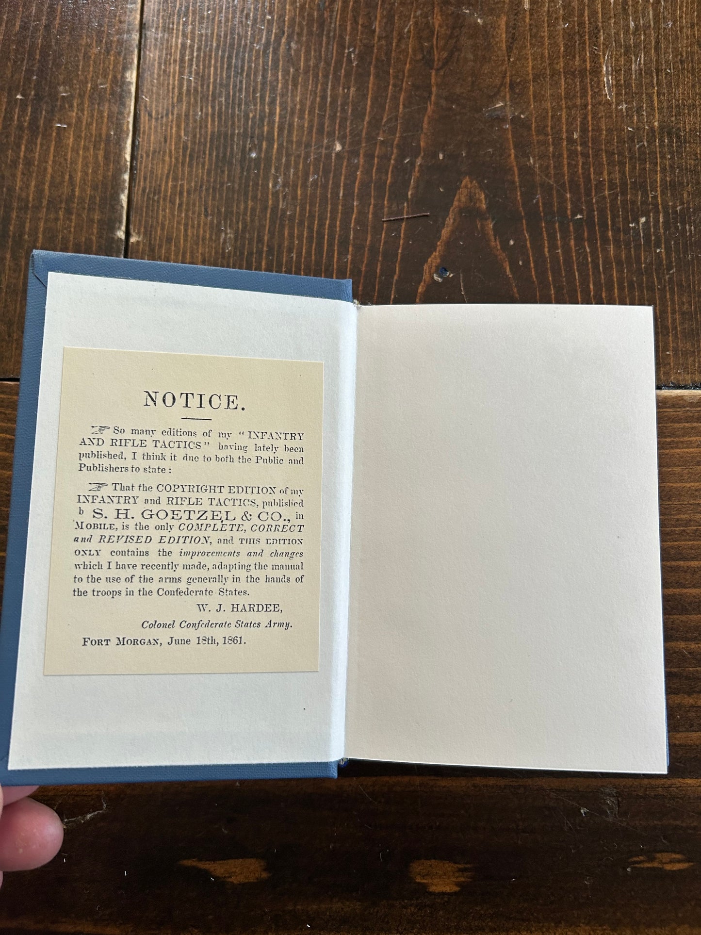 Rifle and Infantry Tactics, Revised and Improved - Hardee Manual Vol. II - School of the Battalion Reproduction