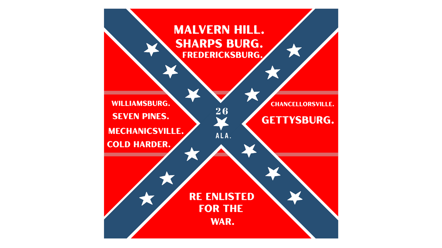 26th Alabama Flag Stickers/Magnet