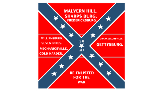 26th Alabama Flag Stickers/Magnet