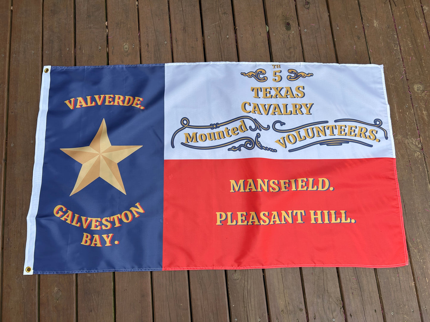 5th Texas Cavalry Mounted Volunteers Flag