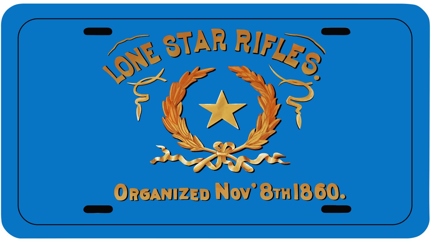 Lone Star Rifles - 1st Texas Infantry Car Tag/Plate