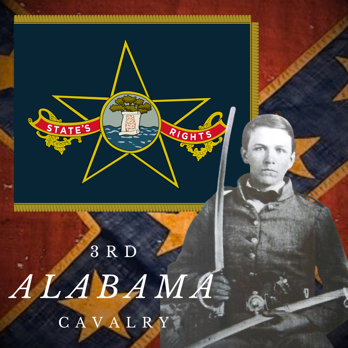 3rd Alabama Cavalry - Wilcox Dragoons  Flag