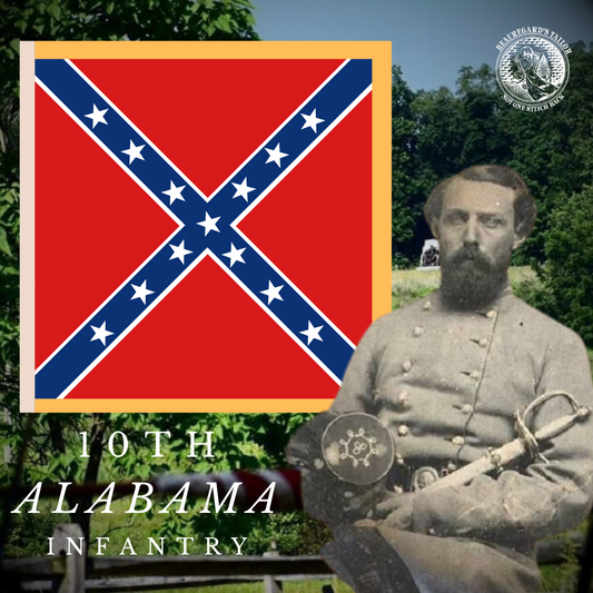 10th Alabama Infantry Flag Stickers