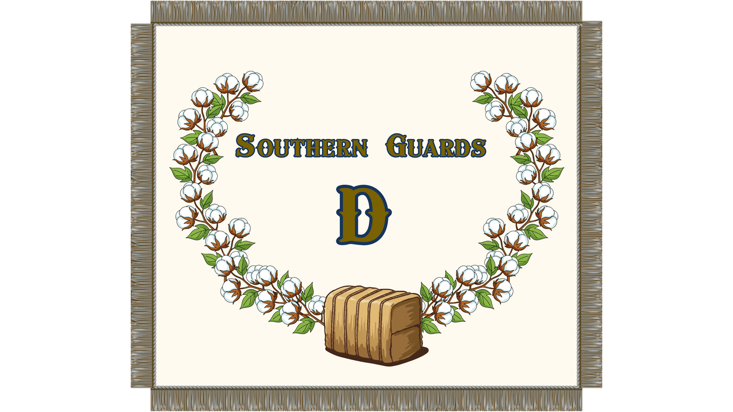 1st Georgia Volunteers - Southern Guards - Company D Flag Stickers/Magnet