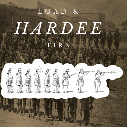 Hardee's Rifle & Light Infantry Tactics Load & Fire Stickers