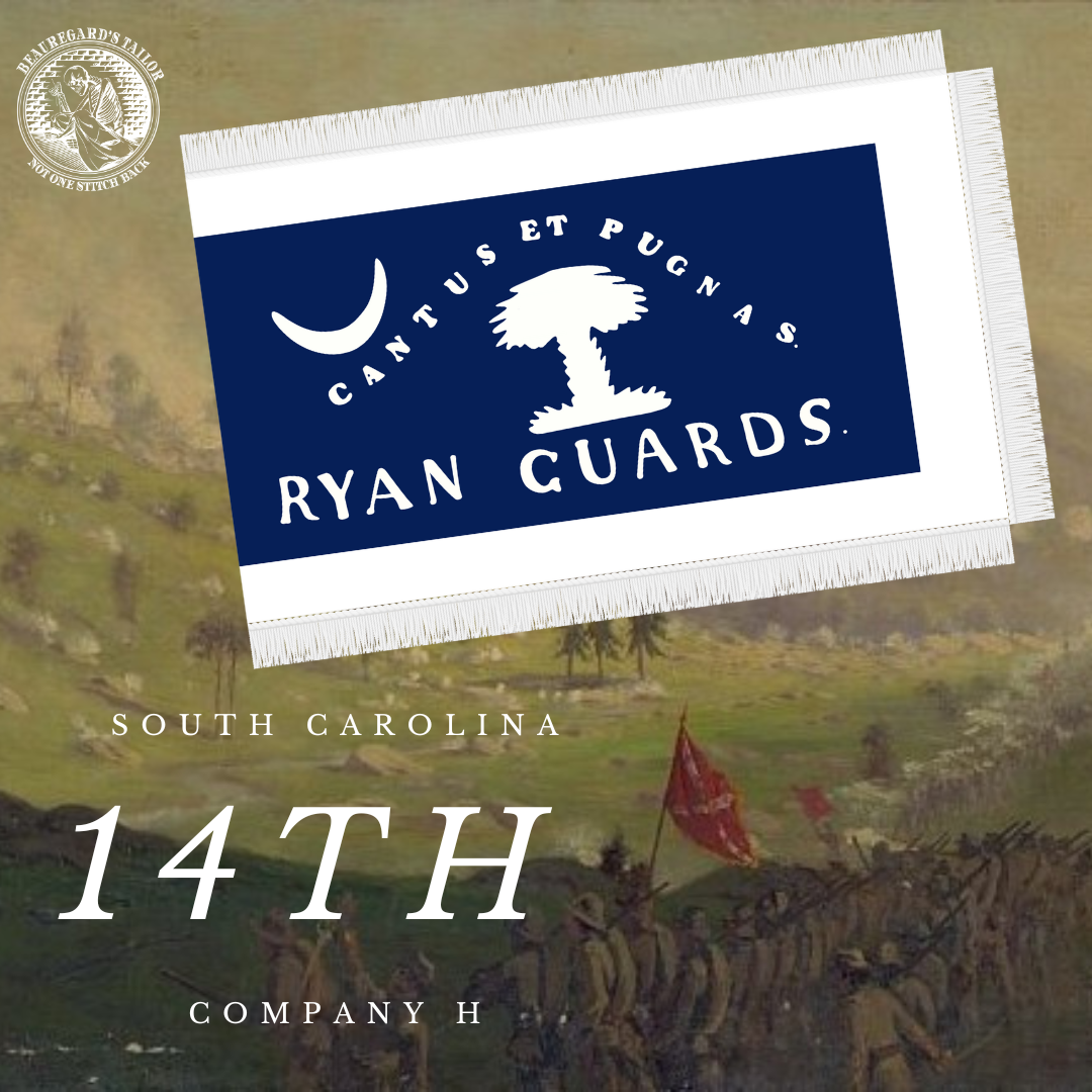 14th South Carolina - Company H - Flag Stickers