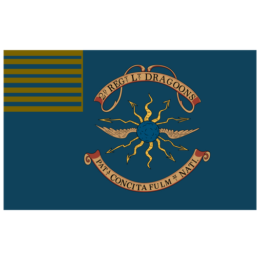 2nd Continental Light Dragoons Flag Stickers/Magnet